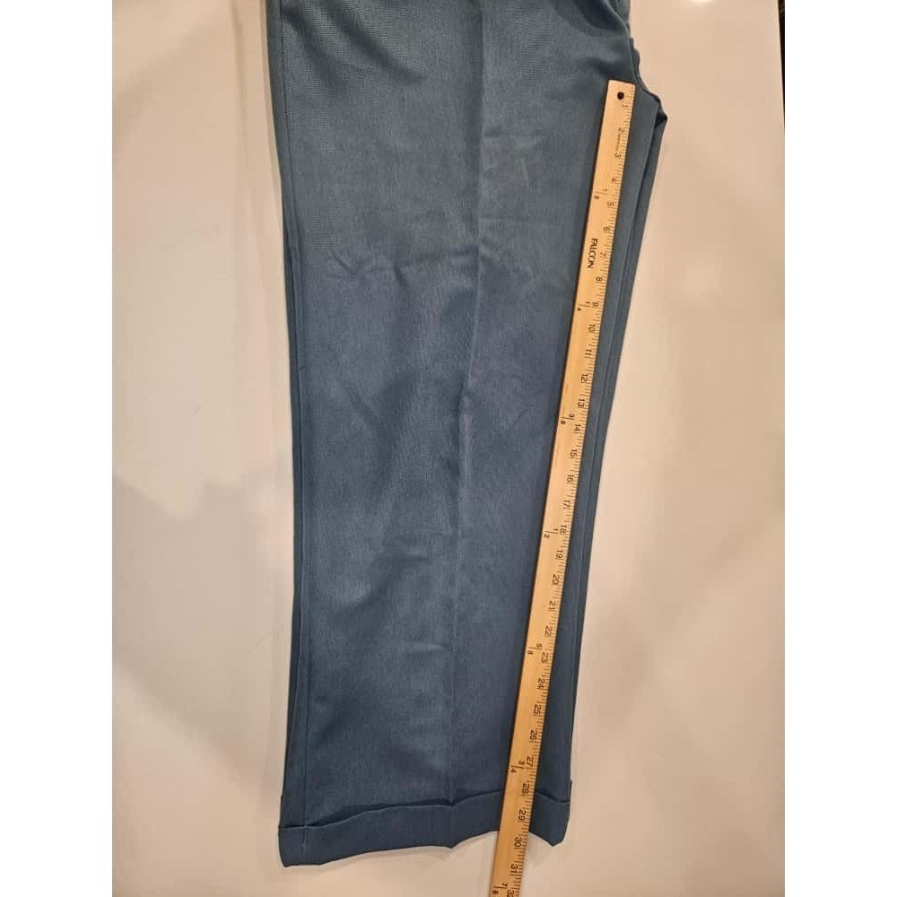 VTG Smokey Joes Light Blue Dress Pants Mens 40x32 Wide Baggy Y2K 1990 Old Money - Picture 11 of 13